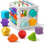 Anubhav Janni Shape Sorter Toys For Kids Shapes Montessori Toddler Soothing Kids Interactive Early Educational Sorter Toy Kids Baby Preschool Wooden Plastic Box (Pack Of 1 Pcs)