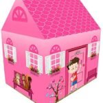Anubhav Janni Pink Doll Tent Colorfull And Light Weight Children Play House Years Old Kids Girls Boys Foldable Toys Indoor Outdoor Lightweight Toy Colorful Home Birthday Gift (Pack Of 1 Pcs)
