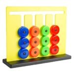 Anubhav Janni Slide Puzzle Toy Pattern Matching Puzzle Montessori Game Early Development Activity Engagement Toy Brain Teaser Game Best Birthday Gift Made Boys Girls (Pack Of 1 Pcs)