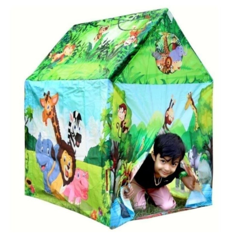Anubhav Janni Green Doll Tent Colorfull And Light Weight Children Play House Years Old Kids Girls Boys Foldable Toys Indoor Outdoor Lightweight Toy Colorful Home Birthday Gift (Pack Of 1 Pcs) Anubhav Janni Green Doll Tent Colorfull And Light Weight Children Play House Years Old Kids Girls Boys Foldable Toys Indoor Outdoor Lightweight Toy Colorful Home Birthday Gift (Pack Of 1 Pcs) - Image 1