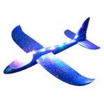 Anubhav Janni Led Light Foam Plane With LED Light Dual Flight Mode Glider Large Throwing Children's Kids Airplane Toy Glider Flying Launcher Aircraft Outdoor Gift Boys Girls (Pack Of 1 Pcs)