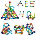 Anubhav Janni Magnetic Stick Building Block Sticks Blocks Kids Toys Boys Educational Stem Learning Magnet Balls Game Set Girls Jumbo Size Girls Magnetic Multicolor (Pack Of 1 Pcs , Set Of 36)