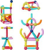 Anubhav Janni Magnetic Stick Building Block Sticks Blocks Kids Toys Boys Educational Stem Learning Magnet Balls Game Set Girls Jumbo Size Girls Magnetic Multicolor (Pack Of 1 Pcs , Set Of 42)