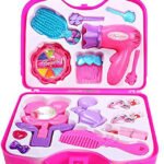 Anubhav Janni Beauty Kit Brifecase Play Set Pretend With Foldable Suitcase Compact Accessories Game Toy For Girls  Birthday Gift Age Little Kids Baby Girl Indoor Festivals Carry (Pack Of 1 Pcs)