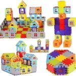 Anubhav Janni Big Size (72+36) My House Building Block Blocks Toy Set For Old Kids Boys Girls Multicolor Creating Includes Windows Making Educational Learning Age Durable (Pack Of 1 Pcs)