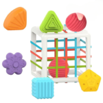 Anubhav Janni Shape Sorter Toys For Kids Shapes Montessori Toddler Soothing Kids Interactive Early Educational Sorter Toy Kids Baby Preschool Wooden Plastic Box (Pack Of 1 Pcs)