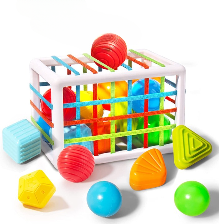 toysandgames Anubhav Janni Shape Sorter Toys For Kids Shapes Montessori Toddler Soothing Kids Interactive Early Educational Sorter Toy Kids Baby Preschool Wooden Plastic Box (Pack Of 1 Pcs) - Image 1