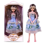 Anubhav Janni Big Size 55 CM Stunning Look Anne Fashion Doll with 3D Eyes Folding Hands Pretend Play Gift for Girls Kids Role Toy Age 1 Years And Above (Multicolor)