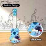 Anubhav Janni 24 inch Space Theme 4 String Guitar Easy to Hold Thin Frets Low Musical Instrument Learning Educational Toy Gift for Toddlers Kids 3 Years And Above Kids (Pack of 1) (Multicolor) - Image 2