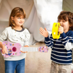 Anubhav Janni Unikorn Theme Guitar 4 Strings Acoustic Music Toys for Kids Educational Toy Beginners Musical Instrument Learning Toy Sound Toys 3+Years 23" (Pack of 1) - Image 2