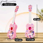 Anubhav Janni Unikorn Theme Guitar 4 Strings Acoustic Music Toys for Kids Educational Toy Beginners Musical Instrument Learning Toy Sound Toys 3+Years 23" (Pack of 1) - Image 3
