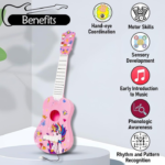 Anubhav Janni Unikorn Theme Guitar 4 Strings Acoustic Music Toys for Kids Educational Toy Beginners Musical Instrument Learning Toy Sound Toys 3+Years 23" (Pack of 1) - Image 4