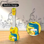 Anubhav Janni Dino Theme 4 String Guitar Easy-to-Hold Thin Frets Low Musical Instrument Learning Educational Toy Gift for Toddlers Kids 3+Years 23 Inch (Pack of 1) (Multicolor) - Image 8
