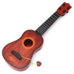 Anubhav Janni 4-String 17 Inch Guitar Learning Toy for Kids Classical Musical Instrument  Role Play Kids Perfect Beginners Age above 3 Years Wooden Finish (Pack Of 1)