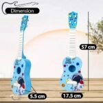 Anubhav Janni 17 inch Space Theme 4 String Guitar Easy to Hold Thin Frets Low Musical Instrument Learning Educational Toy Gift for Toddlers Kids 3 Years And Above Kids (Pack of 1) (Multicolor) - Image 3