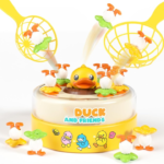 Anubhav Janni Duck Bounce and Catch Game for Kids Interactive Rotating Board with Toys Ghosts Family Party Ages Above 3 Years (Multicolor)