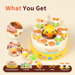 Anubhav Janni Duck Bounce and Catch Game for Kids Interactive Rotating Board with Toys Ghosts Family Party Ages Above 3 Years (Multicolor) - Image 4