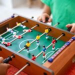 Anubhav Janni Table Football Game Foosball Soccer Board Indoor Sport Games for Boys Girls Adults and Family Mini Kids Portable Compact Wooden with 2 Balls Sports Toy Home Office Fun Skill - Image 2