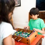 Anubhav Janni Table Football Game Foosball Soccer Board Indoor Sport Games for Boys Girls Adults and Family Mini Kids Portable Compact Wooden with 2 Balls Sports Toy Home Office Fun Skill - Image 3