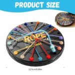 Anubhav Janni Rope Challenge Puzzle Game for Kids Adults Brain Teaser Logic Toy Colorful String Matching Board Family Fun Mind Training Strategy Untying Twisted Knots (Round) - Image 3