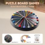 Anubhav Janni Rope Challenge Puzzle Game for Kids Adults Brain Teaser Logic Toy Colorful String Matching Board Family Fun Mind Training Strategy Untying Twisted Knots (Round) - Image 6