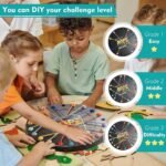 Anubhav Janni Rope Challenge Puzzle Game for Kids Adults Brain Teaser Logic Toy Colorful String Matching Board Family Fun Mind Training Strategy Untying Twisted Knots (Round) - Image 8