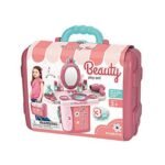 Anubhav Janni Big Beauty Set Suitcase Toy for Kids Girls 3 in 1 Learning Educational Make Up Kit with Makeup Accessories Pretend Play Portable Gift For 3+ years old girls (Multicolor) - Image 7