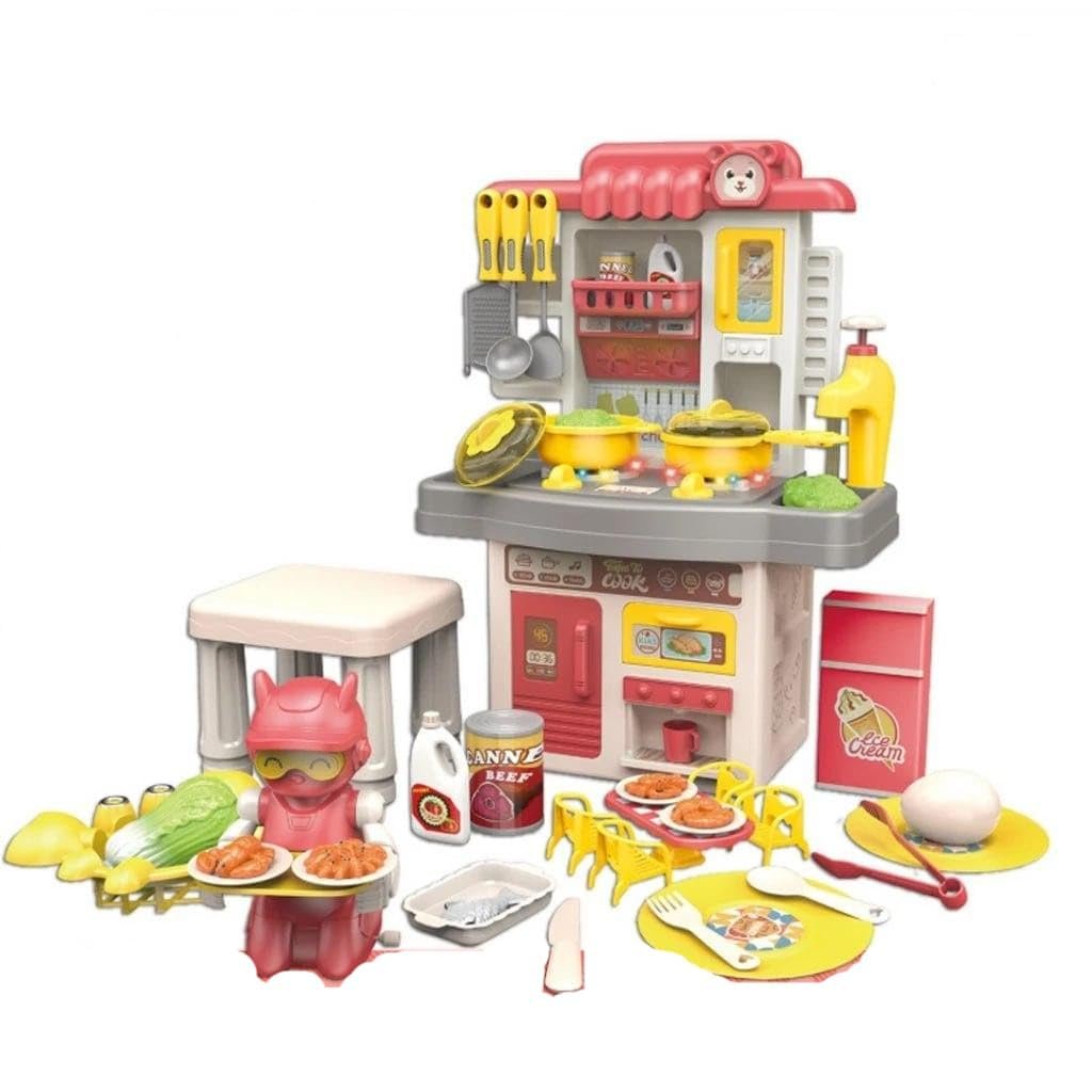 Anubhav Janni Kids Kitchen Play Set 44 Pieces Battery Operated with Lights and Sounds Cooking Pretend Toys For Above 3 Years Kids (Multicolor) Anubhav Janni Kids Kitchen Play Set 44 Pieces Battery Operated with Lights and Sounds Cooking Pretend Toys For Above 3 Years Kids (Multicolor) - Image 1