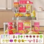 Anubhav Janni Kids Kitchen Play Set 44 Pieces Battery Operated with Lights and Sounds  Cooking Pretend Toys For Above 3 Years Kids (Multicolor) - Image 2