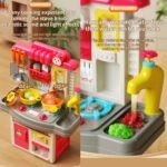 Anubhav Janni Kids Kitchen Play Set 44 Pieces Battery Operated with Lights and Sounds  Cooking Pretend Toys For Above 3 Years Kids (Multicolor) - Image 4