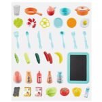 Anubhav Janni Kitchen Set for Kids 42 PCS Battery Oprated Pretend Play Kitchen Toy Set for Girls with Writing Slate Lights Music Sound Plastic For 3 Years Above Kids (Multicolor) - Image 2