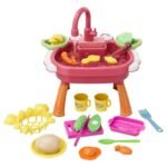 Anubhav Janni Multifunction Water Pretend Toys Kids Kitchen Sink Water Electric Dishwasher Toy Set Kitchen Role Play Kitchen Accessory Set (Pack of 1) (Multicolor)