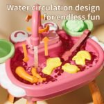 Anubhav Janni Multifunction Water Pretend Toys Kids Kitchen Sink Water Electric Dishwasher Toy Set Kitchen Role Play Kitchen Accessory Set (Pack of 1) (Multicolor) - Image 3