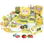 Anubhav Janni Shopping Cash Register Toy for Kids Pretend Play with Cards Snacks Card Reader Simulator Weighing Scale Realistic Light Sound For Above 3 Years Kids  (Multicolor)