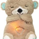 Anubhav Janni Breathing Teddy Bear Plush Baby Toy with Music Sounds Lights and Breathing Motion Breathing Toy with Lights Gift for Kids Size 30 cm (Pack of 1) (Multicolor)