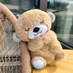Anubhav Janni Breathing Teddy Bear Plush Baby Toy with Music Sounds Lights and Breathing Motion Breathing Toy with Lights Gift for Kids Size 30 cm (Pack of 1) (Multicolor) - Image 4