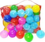 Anubhav Janni 50 Pcs Soft and Safe Multi Colour Plastic Pool Softball for Kids  Colorful Balls for Kids Soft Edged Ball (Multicolor)