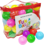 Anubhav Janni 50 Pcs Soft and Safe Multi Colour Plastic Pool Softball for Kids  Colorful Balls for Kids Soft Edged Ball (Multicolor) - Image 5