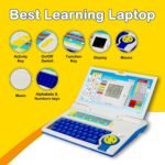 Anubhav Janni Educational Laptop Computer Toy for Kids Above 3 Years 20 Fun Activity Learning Machine Now Learn Letter Words Games Mathematics Music Logic Memory Tool (Multicolor) - Image 3