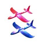 Anubhav Janni Kids Airplane Toy Large Throwing Foam Plane Glider Flying Aeroplane for  Led Light Paper Launcher Aircraft Outdoor Gift 3 to 10 Years Boys Girls Kids Ideal (Multicolor) (Pack Of 1) - Image 4