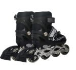 Anubhav Janni Skate for Kids Roller Shoes Age 6 to 11 Years Adjustable Size Inline Skating Skates Boys Girls Boys and  LED Lights in Wheel Indoor Outdoor Beginner Training Skates (Black) - Image 6