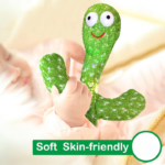 Anubhav Janni Rechargeable Toys Talking Cactus Baby for Kids Dancing Can Singing Recording Repeat Funny Education Children Playing Home Decor Toy (Multicolor) - Image 2