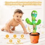 Anubhav Janni Rechargeable Toys Talking Cactus Baby for Kids Dancing Can Singing Recording Repeat Funny Education Children Playing Home Decor Toy (Multicolor) - Image 5