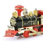 Anubhav Janni Train Toys for Kids with Track Big Size Battery Operated Modal Set Choo Choo Train Real Smoke Light Sound Engine Container Coal Oil Baby Boys & Girls (Pack of 1) - Image 4