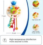 Anubhav Janni Astronaut Shaped Pull String Activity Toy for Baby Teething Play Adventure Fine Motor Skills Development Food Grade Silicone Pull Toys Travel-Friendly Perfect for 6+ Months - Image 2