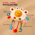 Anubhav Janni Crab Shaped Pull String Activity Toy for Baby Teething Play Adventure Fine Motor Skills Development Food Grade Silicone Pull Toys Travel-Friendly Perfect for 6+ Months - Image 3