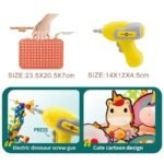 Anubhav Janni 232 Pcs DIY Creative Puzzle Box for Kids Educational Building Toy Kit with Drill Learning Construction Set for Boys Girls Carry Case Toy Gift for 3+ Years (Unikorn Theme) - Image 2