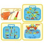 Anubhav Janni 285 Pcs DIY Creative Puzzle Box for Kids Educational Building Toy Kit with Drill Learning Construction Set for Boys Girls Carry Case Toy Gift for 3+ Years (Fire Theme) - Image 4