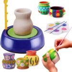 Anubhav Janni Pottery Wheel Toy Set Kids with Clay Pottery Wheel Game Set for Above 3 Years Kids (Multicolor)