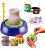 Anubhav Janni Pottery Wheel Toy Set Kids with Clay Pottery Wheel Game Set for Above 3 Years Kids (Multicolor)